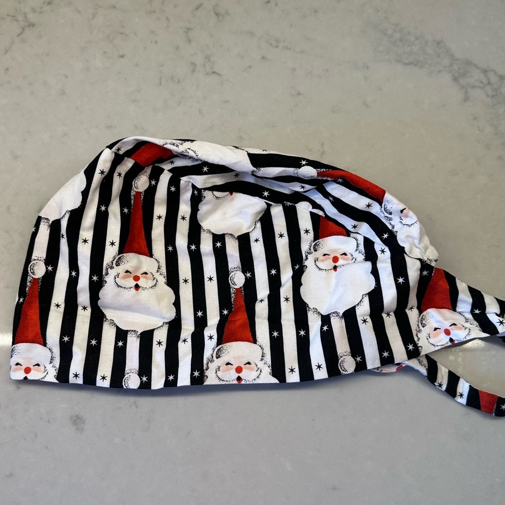 Christmas Santa Scrub Cap